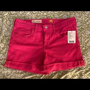 NWT Anthropologie Pilcro Pink Denim Shorts Size 30